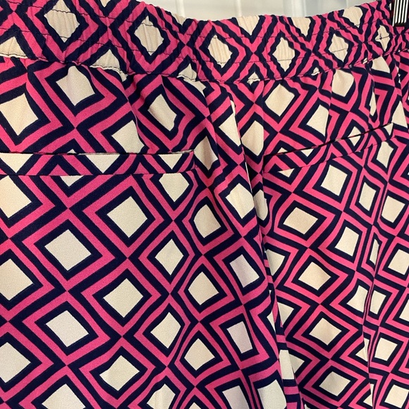 New York and Company Stretch Geo Print Pull On Palazzo Size M - Picture 3 of 5